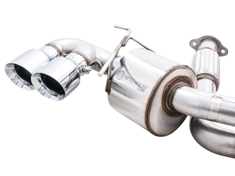 AWE Tuning 2020 Chevrolet Corvette (C8) Touring Edition Exhaust - Quad Chrome Silver Tips - awdtuningtx