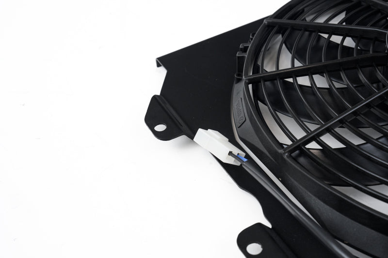 CSF 92-00 Honda Civic All-Aluminum Fan Shroud w/12in SPAL Fan - Black Finish - awdtuningtx