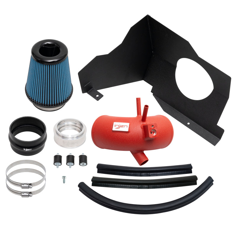 Injen 22-23 Kia Stinger 2.5L Turbo L4 Wrinkle Red Short Ram Tuned Intake System - awdtuningtx