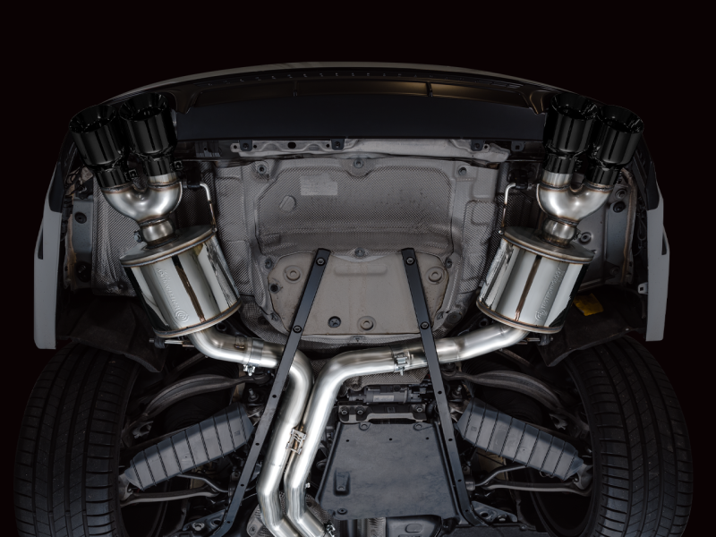 AWE Tuning 19-23 Audi C8 S6/S7 2.9T V6 AWD Touring Edition Exhaust - Diamond Black Tips - awdtuningtx