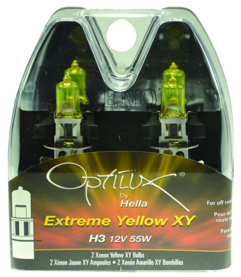 Hella Optilux H3 12V/55W XY Extreme Yellow Bulb - awdtuningtx