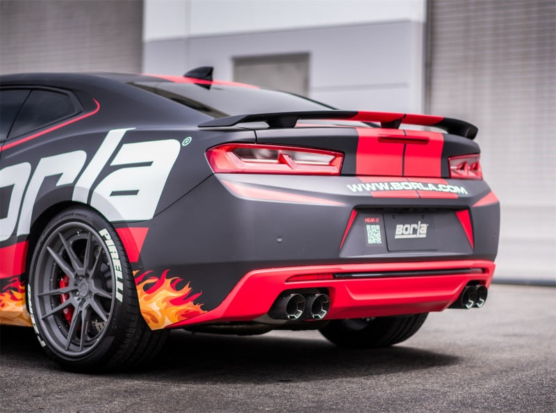 Borla 2016 Chevy Camaro V8 SS AT/MT ATAK Rear Section Exhaust w/o Dual Mode Valves - awdtuningtx