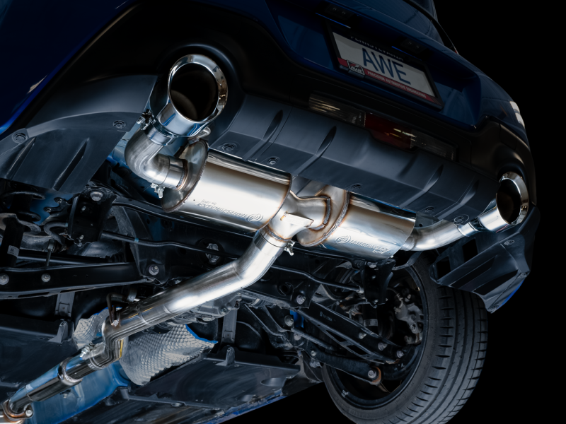 AWE Subaru BRZ/ Toyota GR86/ Toyota 86 Touring Edition Cat-Back Exhaust- Chrome Silver Tips - awdtuningtx