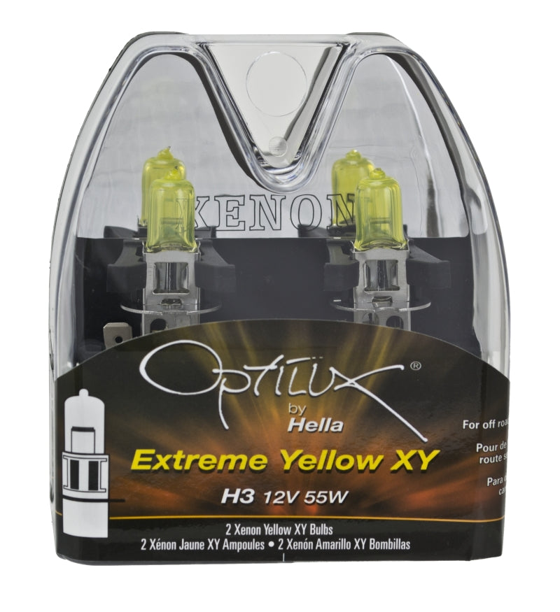 Hella Optilux H3 12V/55W XY Extreme Yellow Bulb - awdtuningtx