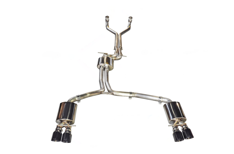 AWE Tuning Audi C7 / C7.5 S6 4.0T Touring Edition Exhaust - Diamond Black Tips - awdtuningtx