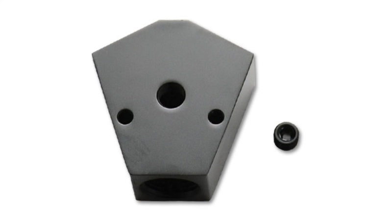 Vibrant Billet Aluminum Y-Block Fitting with 1/8in NPT Port - 1/2in NPT x 1/2in NPT x 1/2in NPT - awdtuningtx