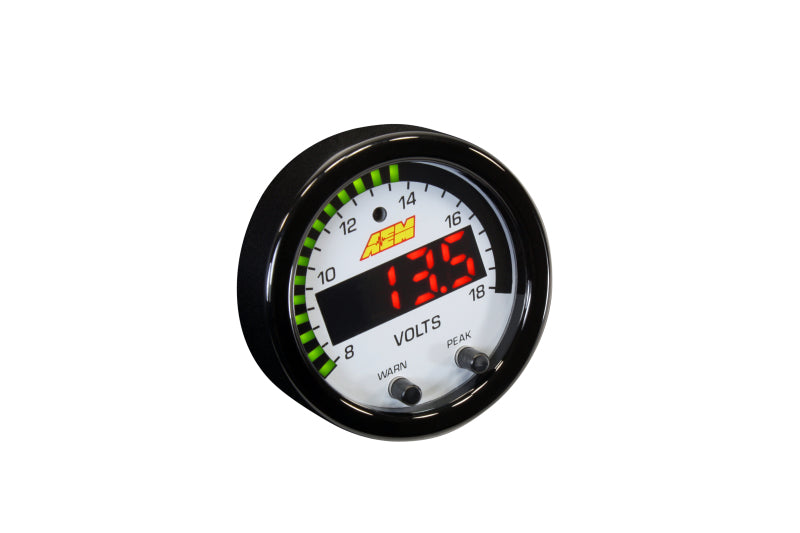 AEM X-Series 8-18V Volt Gauge - awdtuningtx