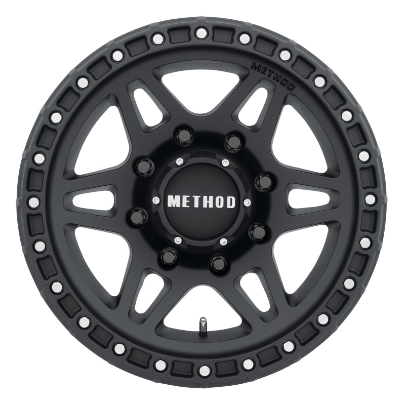 Method MR312 17x8.5 0mm Offset 8x6.5 130.81mm CB Matte Black Wheel - awdtuningtx