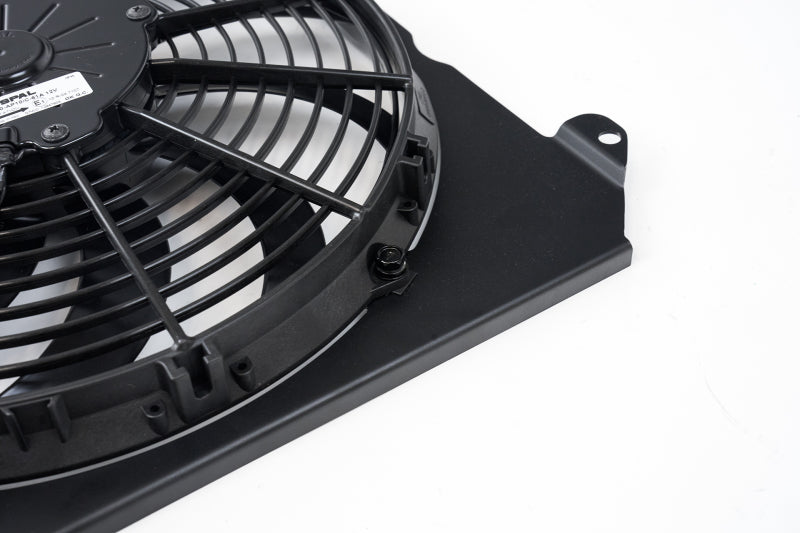 CSF 92-00 Honda Civic All-Aluminum Fan Shroud w/12in SPAL Fan - Black Finish - awdtuningtx