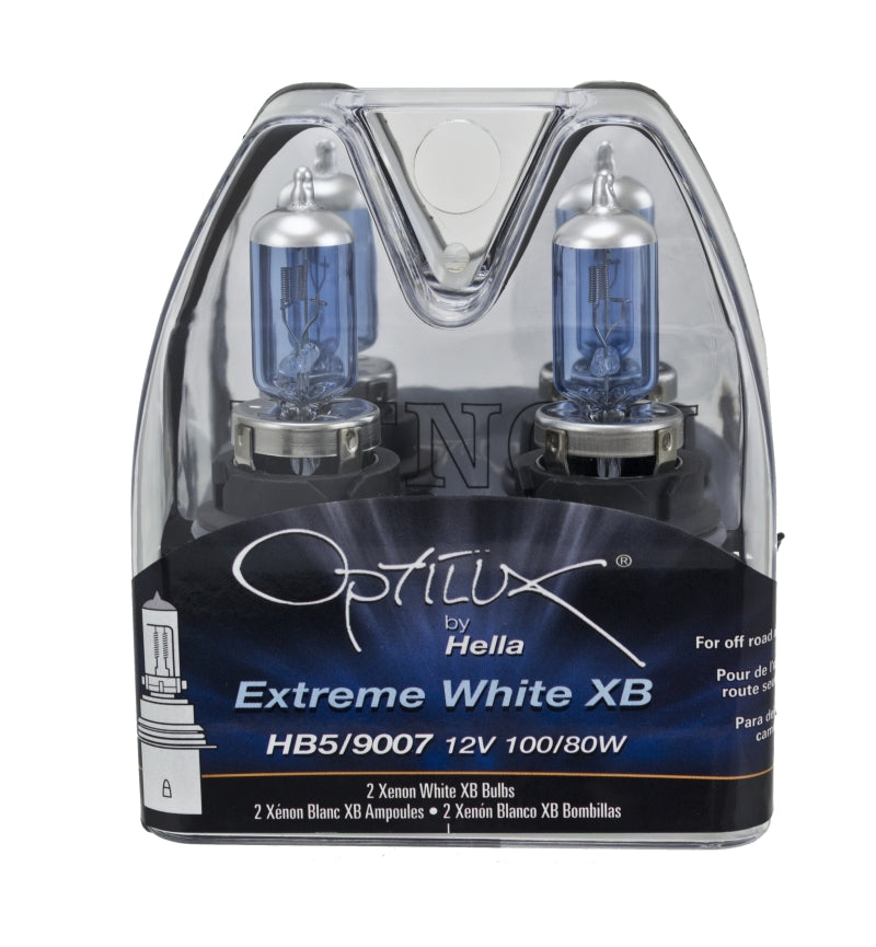 Hella Optilux XB White Halogen Bulbs HB5 9007 12V 100/80W (2 pack) - awdtuningtx