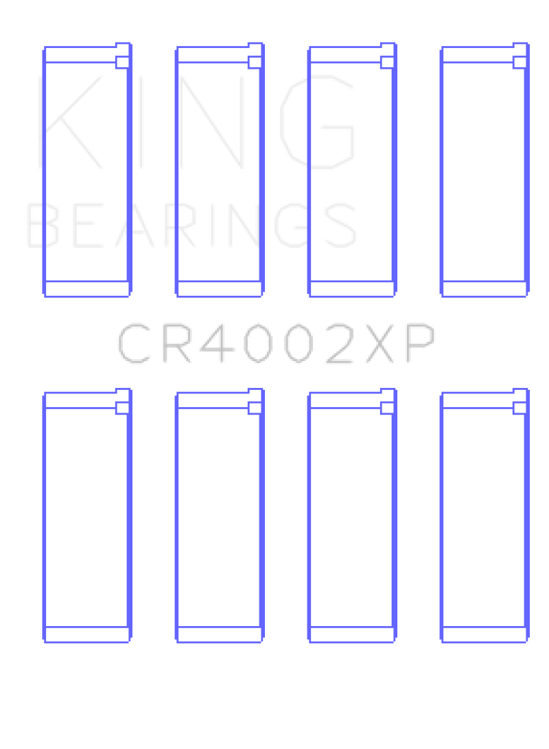 King Mazda B6/B6-T/ZM/B3/B5 (Size .026) Connecting Rod Bearings (Set of 4) - awdtuningtx