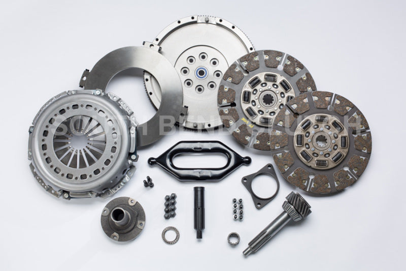 South Bend Clutch 94-03 Dodge 5.9L NV4500 Organic Street Dual Disc Clutch Kit w/ Input Shaft - awdtuningtx