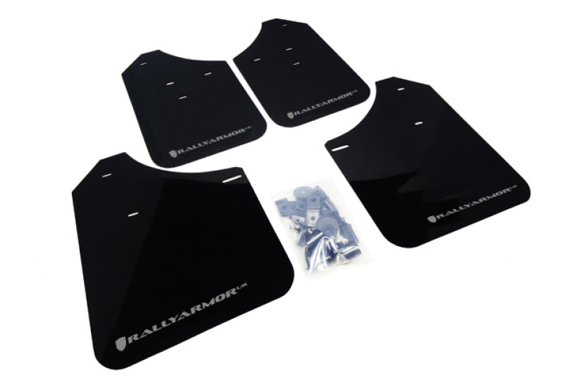 Rally Armor 02-07 Subaru WRX/STI/RS/2.5i (Wagons Req. Mod.) Black UR Mud Flap w/ Silver Logo - awdtuningtx