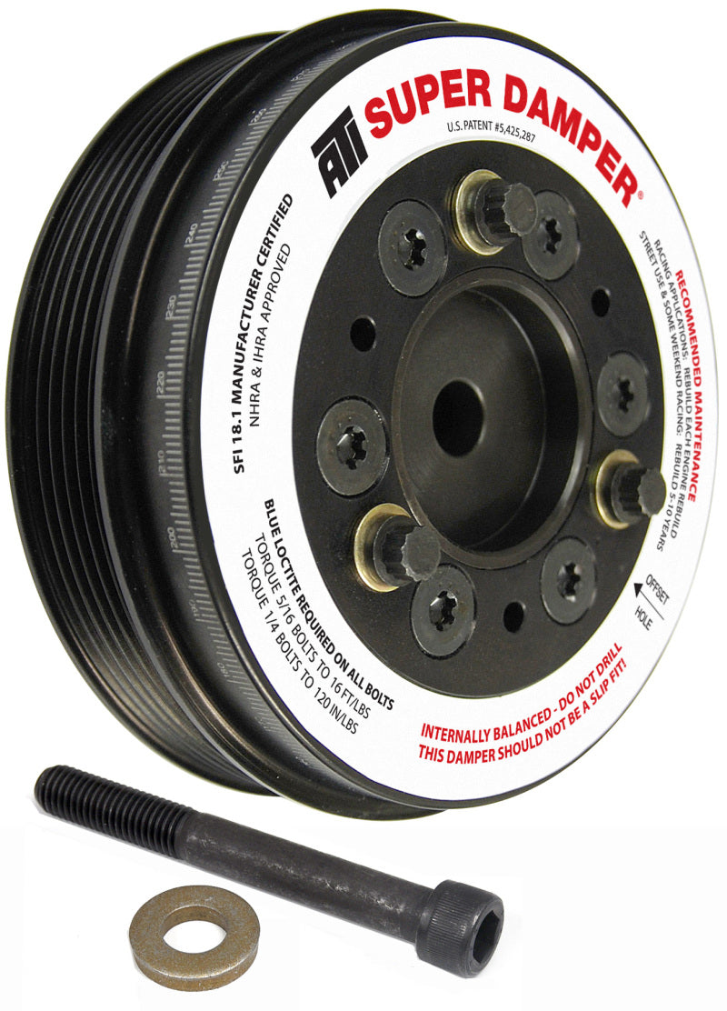 ATI Damper - 5.74in - Alum - 6 Grv - Mini Cooper S - 1.6L - 2 Percent OD - 1Pc - awdtuningtx