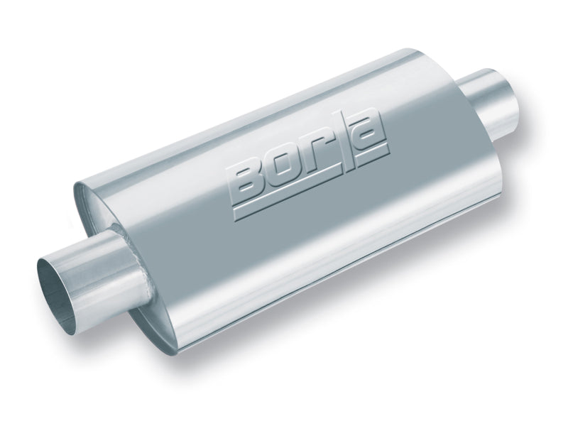 Borla XR-1 Racing Sportsman 2 1/2 inch Outlet / 2 1/2 inch Inlet 16in Case Oval Muffler - awdtuningtx