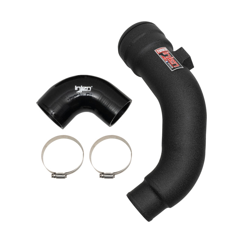 Injen 17-22 Ford F250/F/350/F-450/F-550 V8-6.7L Turbo Diesel Wrnkl Blk Intercooler Cold Side Piping - awdtuningtx