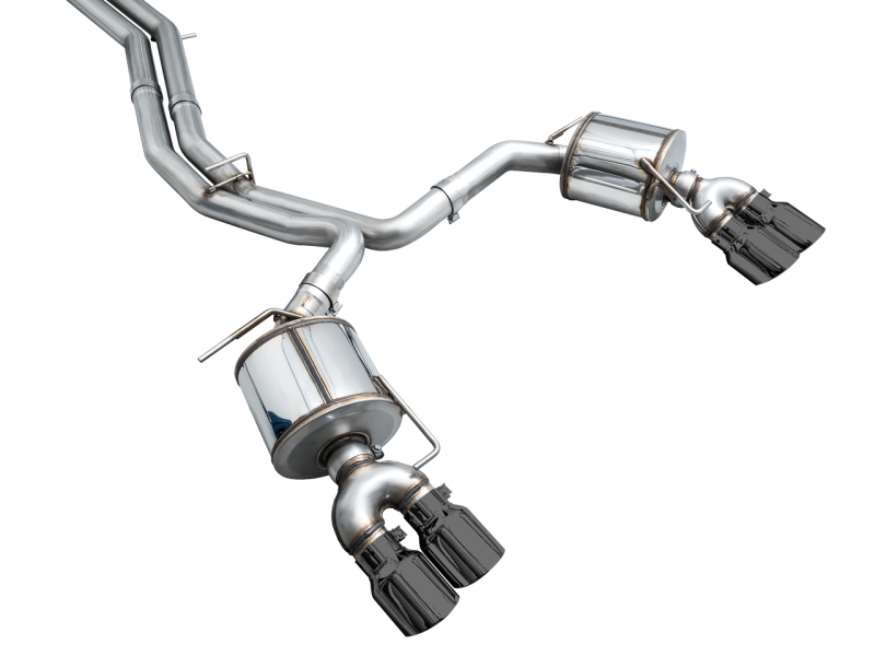 AWE Tuning 19-23 Audi C8 S6/S7 2.9T V6 AWD Touring Edition Exhaust - Diamond Black Tips - awdtuningtx