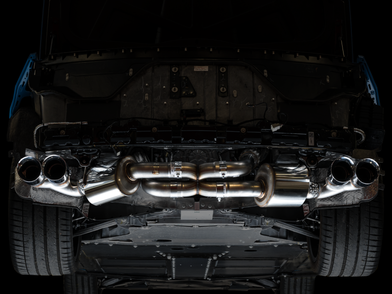 AWE Tuning 2020 Chevrolet Corvette (C8) Touring Edition Exhaust - Quad Chrome Silver Tips - awdtuningtx
