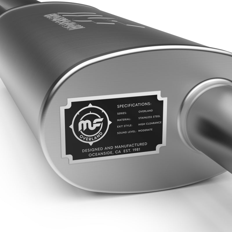 MagnaFlow 18-23 Jeep Wrangler JL 2.0L/3.6L Overland Series Axle-Back Exhaust - awdtuningtx