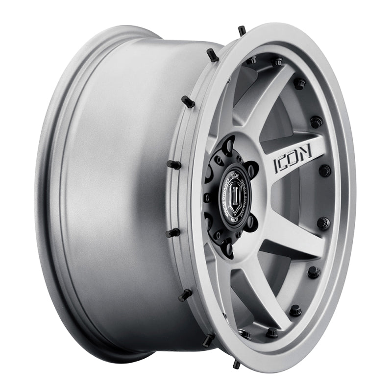 ICON Rebound Pro 17x8.5 6x5.5 0mm Offset 4.75in BS 106.1mm Bore Titanium Wheel - awdtuningtx