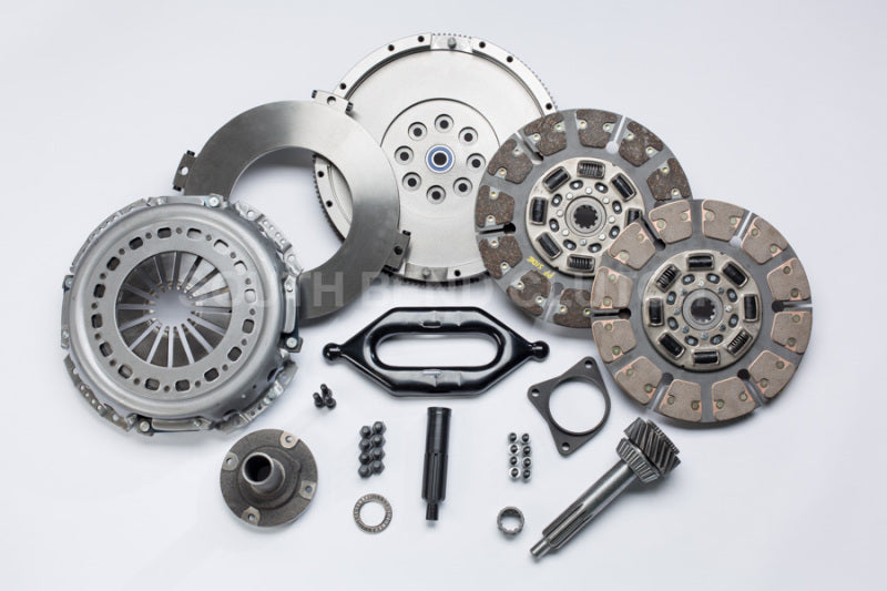 South Bend Clutch 94-03 Dodge 5.9L NV4500 Street Dual Disc Clutch Kit w/ Input Shaft - awdtuningtx