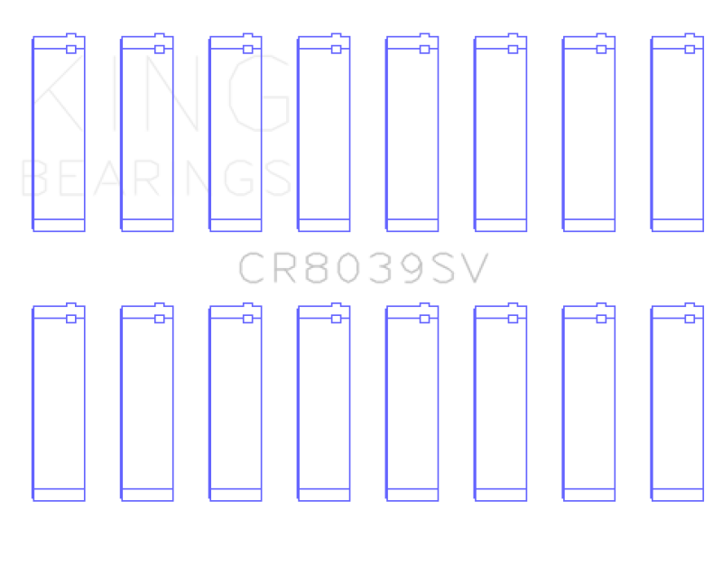 King 08-10 Ford Powerstroke 6.4L (Size STD) Connecting Rod Bearing Set - awdtuningtx
