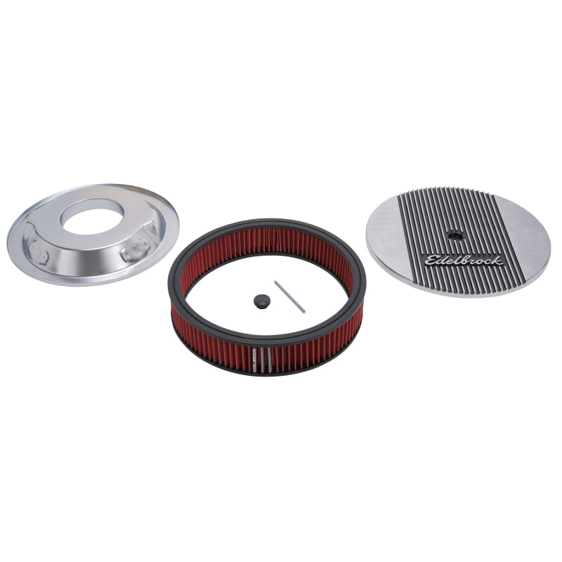Edelbrock Air Cleaner Elite II 14In Diameter w/ 3In Element Polished - awdtuningtx