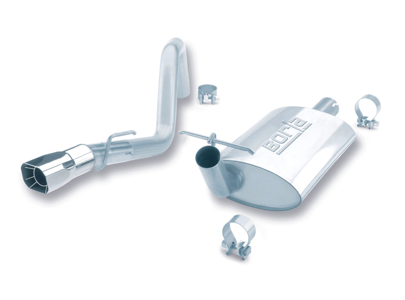 Borla 91-95 Jeep Wrangler YJ 4.0L 6cyl 4WD 2Dr SS Single Rigth Rear Exit Cat-Back Exhaust - awdtuningtx
