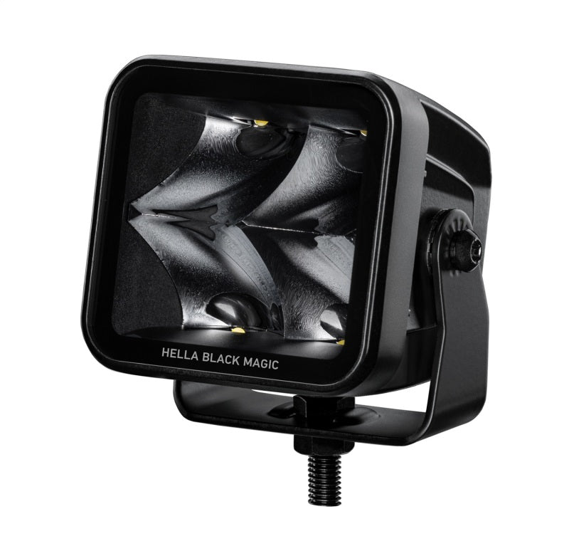 Hella Universal Black Magic 3.2in L.E.D. Cube Kit - Flood Beam (Long Range) - awdtuningtx