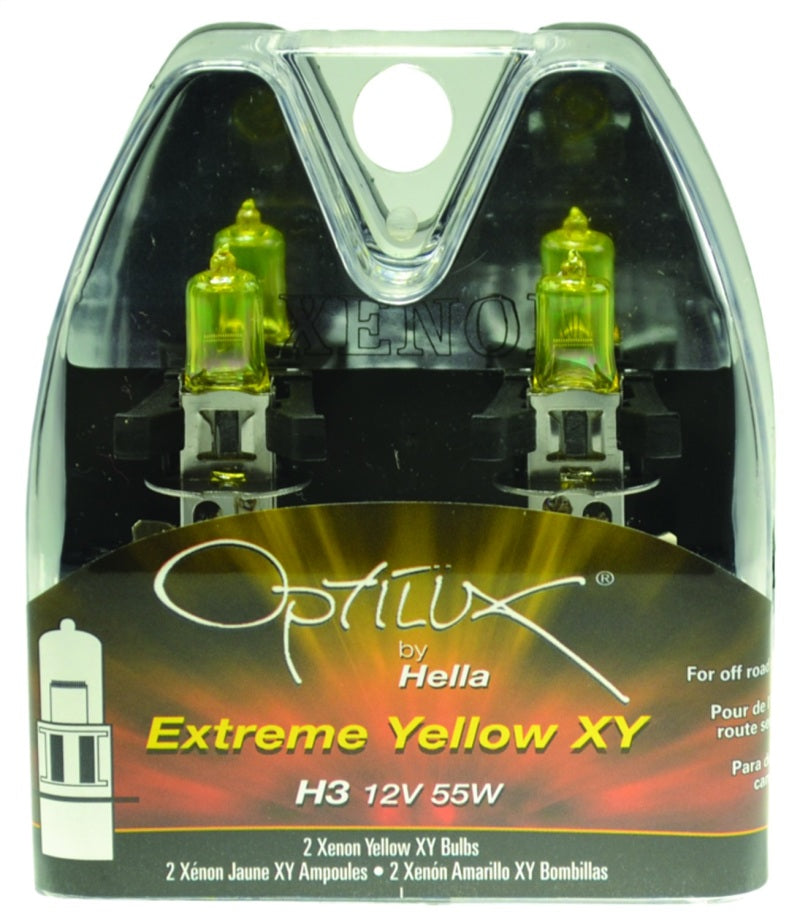 Hella Optilux H3 12V/55W XY Extreme Yellow Bulb - awdtuningtx