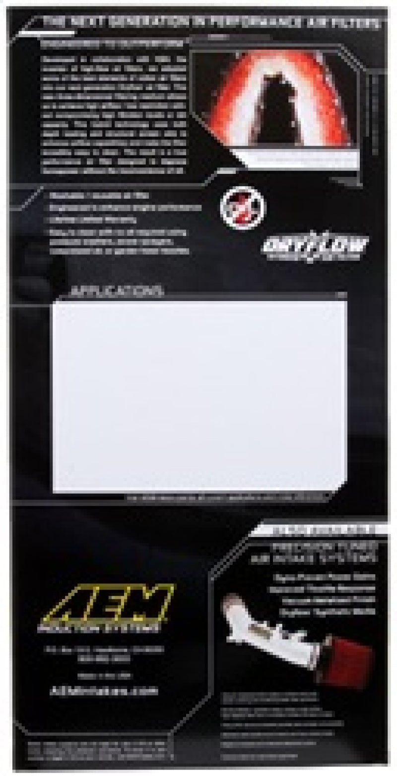 AEM 2016 Mazda MX-5 Miata L4-2.0L DryFlow Air Filter - awdtuningtx