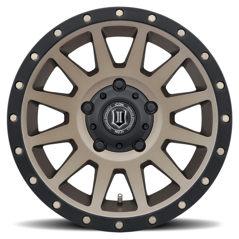 ICON Compression 17x8.5 5x150 25mm Offset 5.75in BS 110.1mm Bore Bronze Wheel - awdtuningtx
