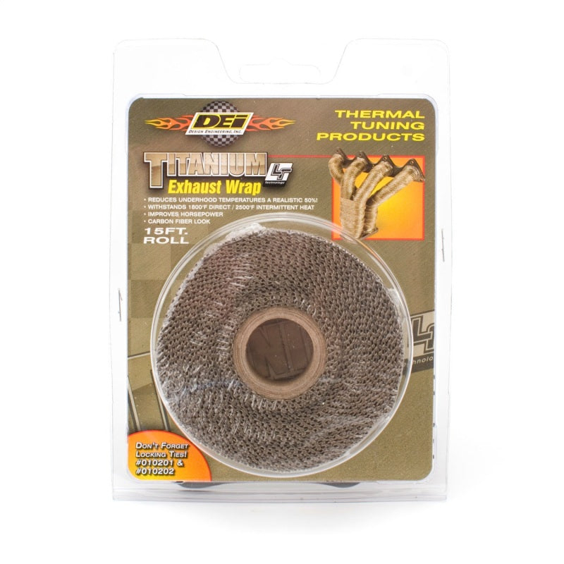 DEI Exhaust Wrap 1in x 15ft - Titanium - awdtuningtx