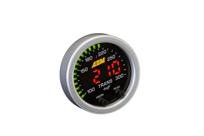 AEM X-Series Temperature 100-300F Gauge Kit (ONLY Black Bezel and Water Temp. Faceplate) - awdtuningtx
