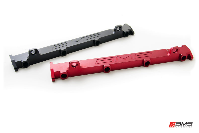 AMS Performance 03-07 Misubishi EVO VIII/IX CNC Machined Aluminum Fuel Rail - Black - awdtuningtx