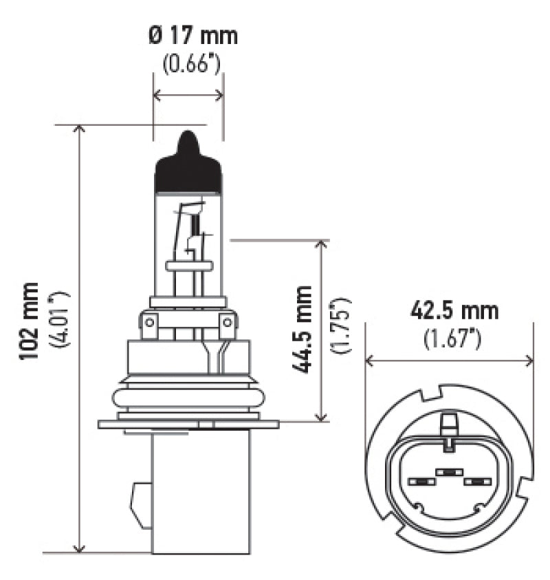 Hella Bulb 9007 12V 65/55W Xen Wht Xb (2) - awdtuningtx