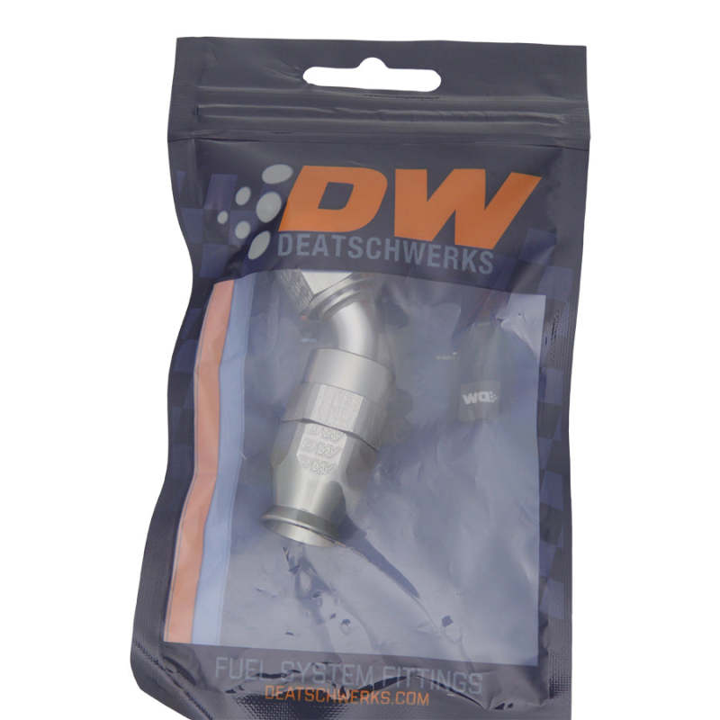 DeatschWerks 6AN Female Swivel 45-Degree Hose End PTFE (Incl. 1 Olive Insert) - awdtuningtx