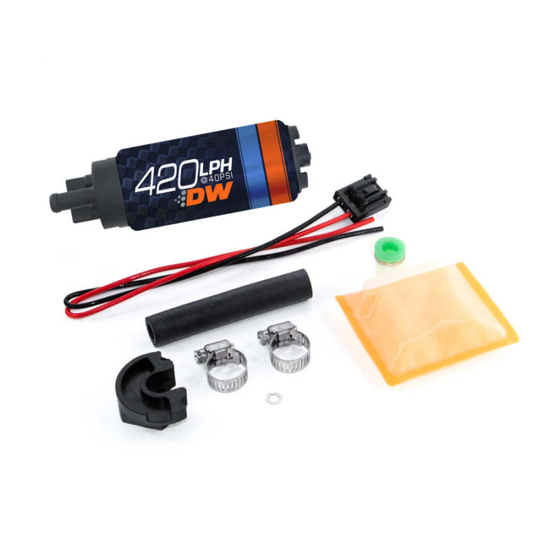 Deatschwerks DW420 Series 420lph In-Tank Fuel Pump w/ Install Kit For 89-94 240SX - awdtuningtx