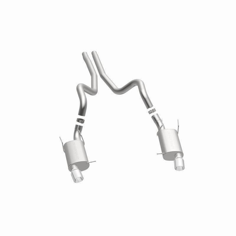 MagnaFlow 13 Ford Mustang Dual Split Rear Exit Stainless Cat Back Performance Exhaust (Street) - awdtuningtx