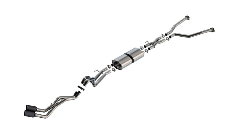 Borla 22-24 Toyota Tundra 3.4L V6 (Inc. Hyb.) Ext. Cab/STD Bed/145.7in WB ATAK Cat-Back - Carbon - awdtuningtx