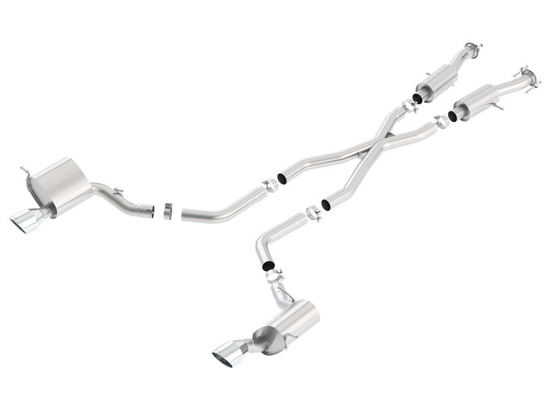 Borla 2015 Jeep Grand Cherokee SRT8 S-Type Dual Round Rolled Exit Catback Exhaust - awdtuningtx