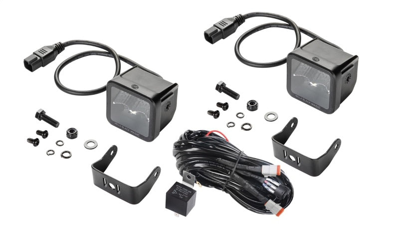 Hella Universal Black Magic 2.7in L.E.D. Cube Kit - Flood Beam - awdtuningtx