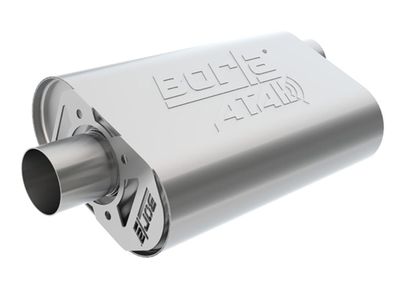 Borla CrateMuffler LS3 ATAK 2.25in Offset/Offset 14inx4.35inx9in Oval Muffler - awdtuningtx