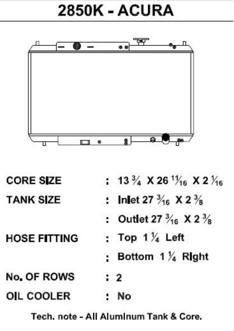 CSF 92-00 Honda Civic w/K-Swap V3 Radiator - awdtuningtx