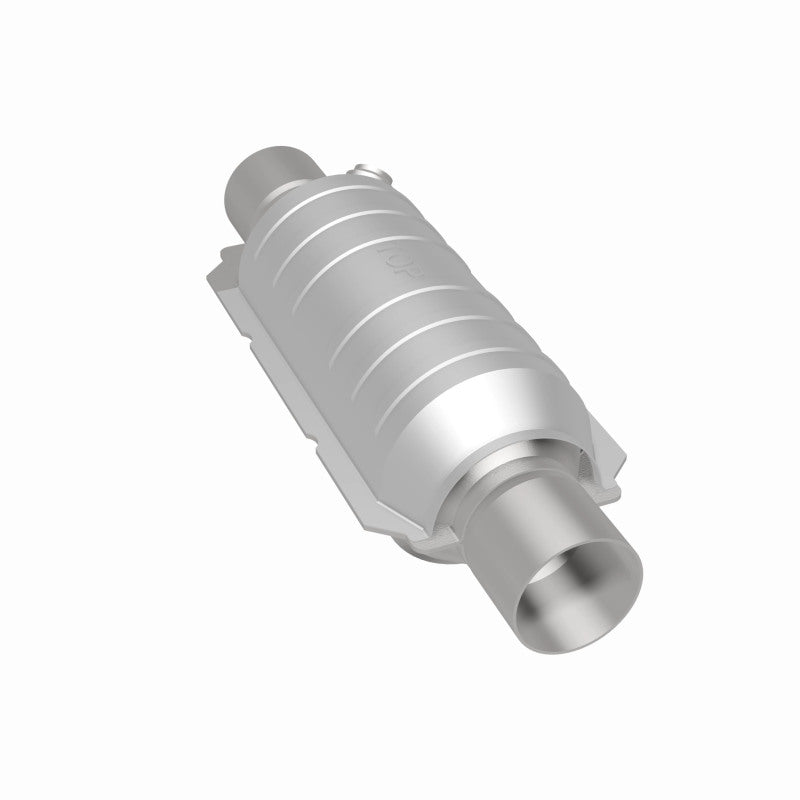 MagnaFlow Conv Univ 2.25in Inlet/Outlet Center/Center Round 11in Body L x 5.125in W x 15in Overall L - awdtuningtx