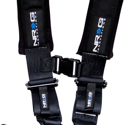 NRG SFI 16.1 5PT 3in. Seat Belt Harness / Latch Link - Black - awdtuningtx