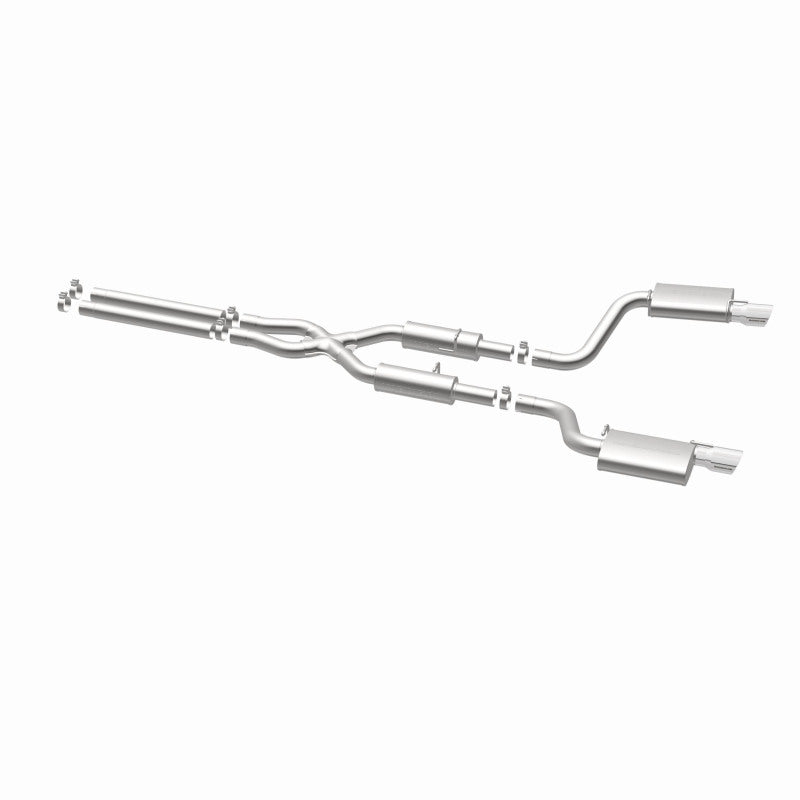 MagnaFlow 11-12 Dodge Charger SRT-8 Hemi Dual Split Rear Exit Stainless Cat-Back Performance Exhaust - awdtuningtx