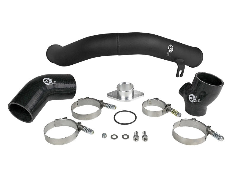aFe BladeRunner 2.5in Aluminium Hot Side Charge Pipe 15-20 Subaru WRX 2.0T - Black - awdtuningtx