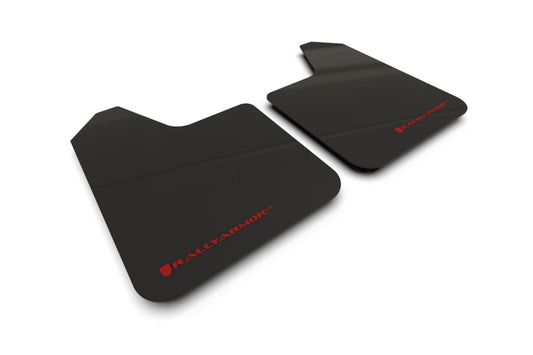Rally Armor Universal UR Black Mud Flap Red Logo - Pair - awdtuningtx