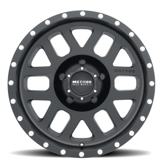 Method MR306 Mesh 18x9 +18mm Offset 5x150 116.5mm CB Matte Black Wheel - awdtuningtx